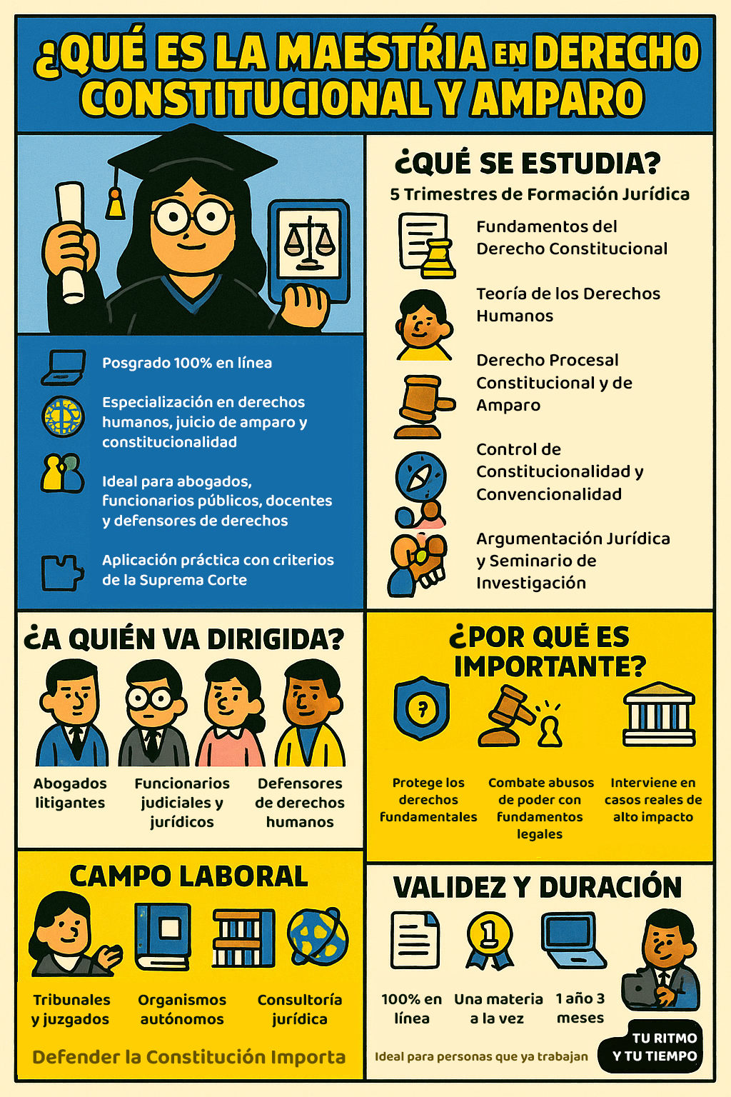 ¿Qué es la Maestría en Derecho Constitucional y Amparo?