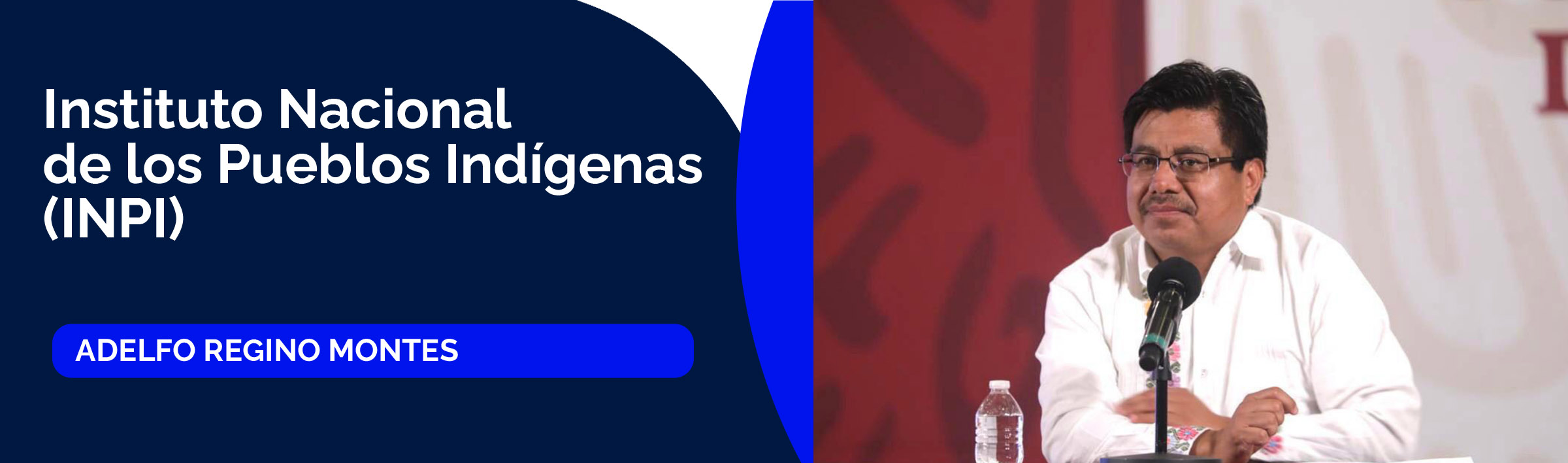 Adelfo Regino Montes, titular del Instituto Nacional de los Pueblos Indígenas (INPI)