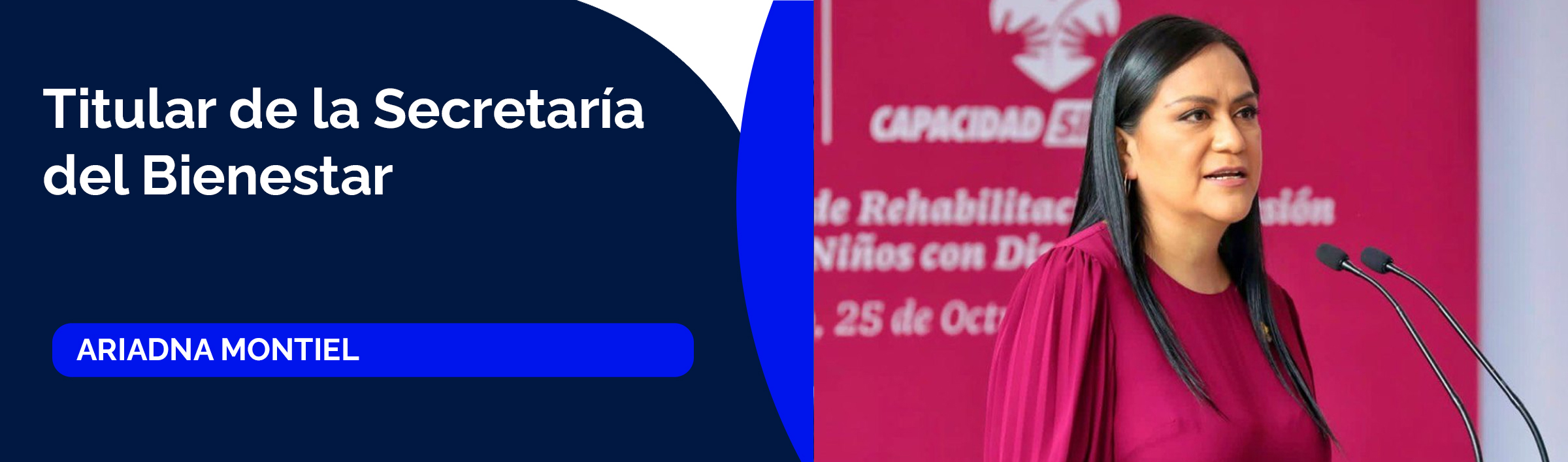 Ariadna Montiel, titular de la Secretaría del Bienestar