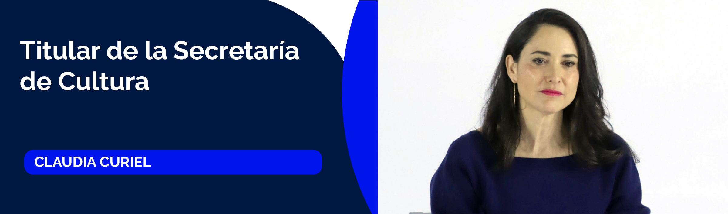 Claudia Curiel de Icaza, titular de la Secretaría de Cultura