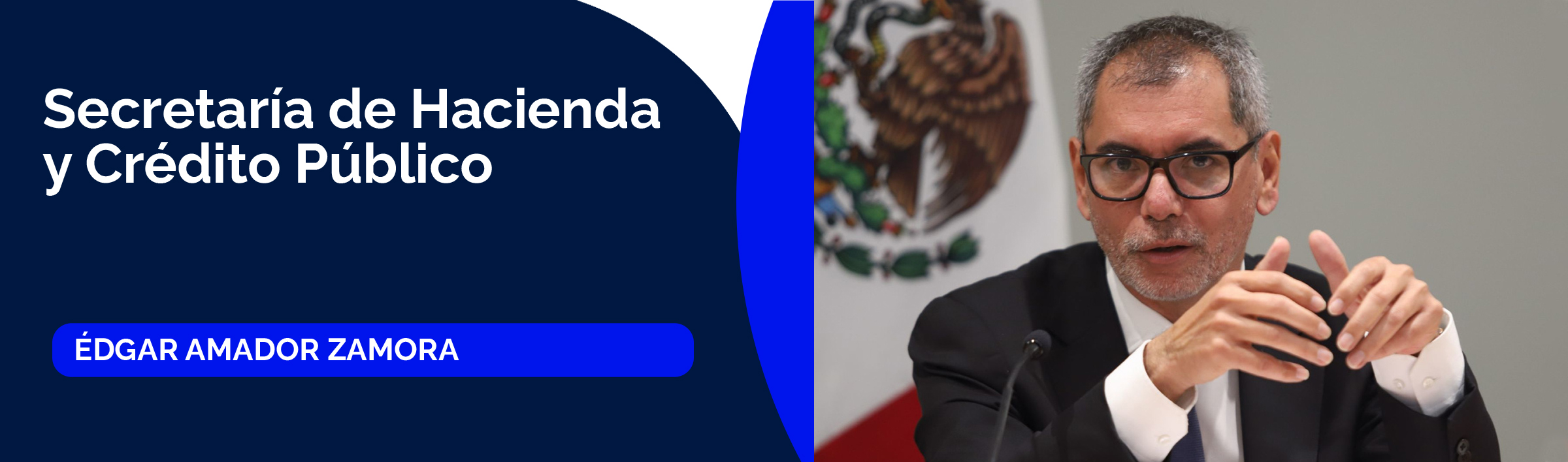 Édgar Amador Zamora, titular de la Secretaría de Hacienda y Crédito Público