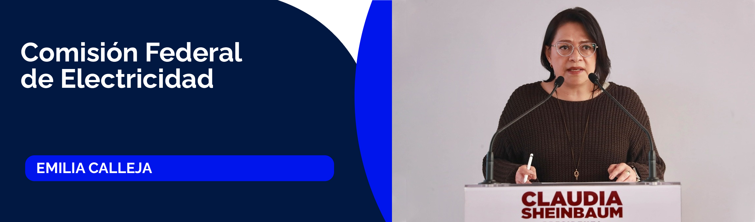 Emilia Calleja, directora de la Comisión Federal de Electricidad