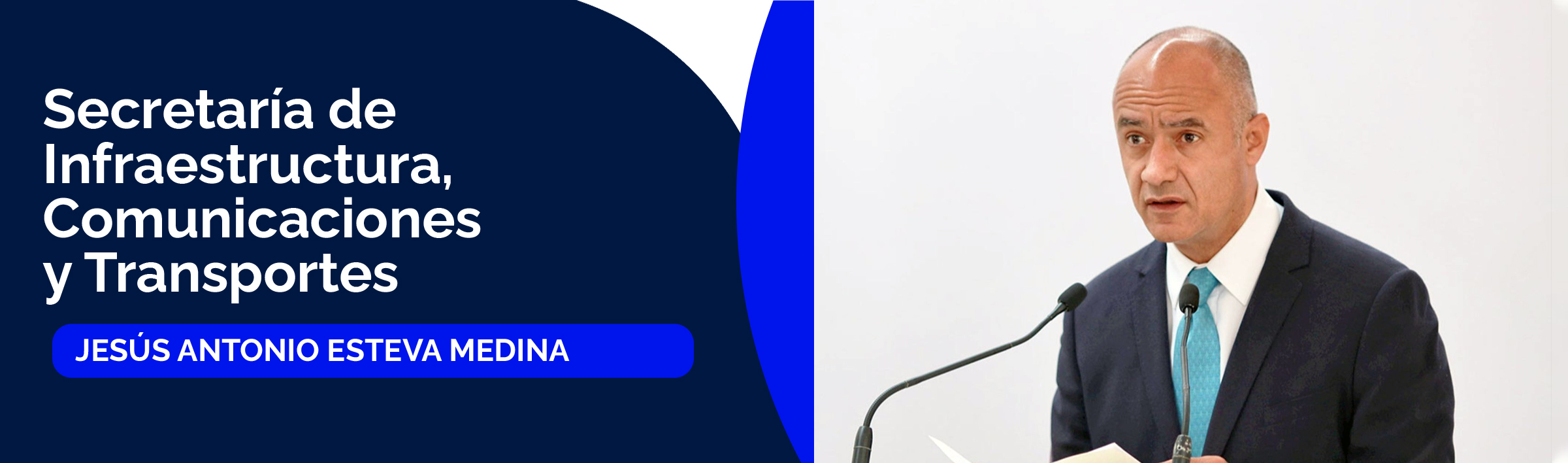 Jesús Antonio Esteva Medina, titular de la Secretaría de Infraestructura, Comunicaciones y Transportes