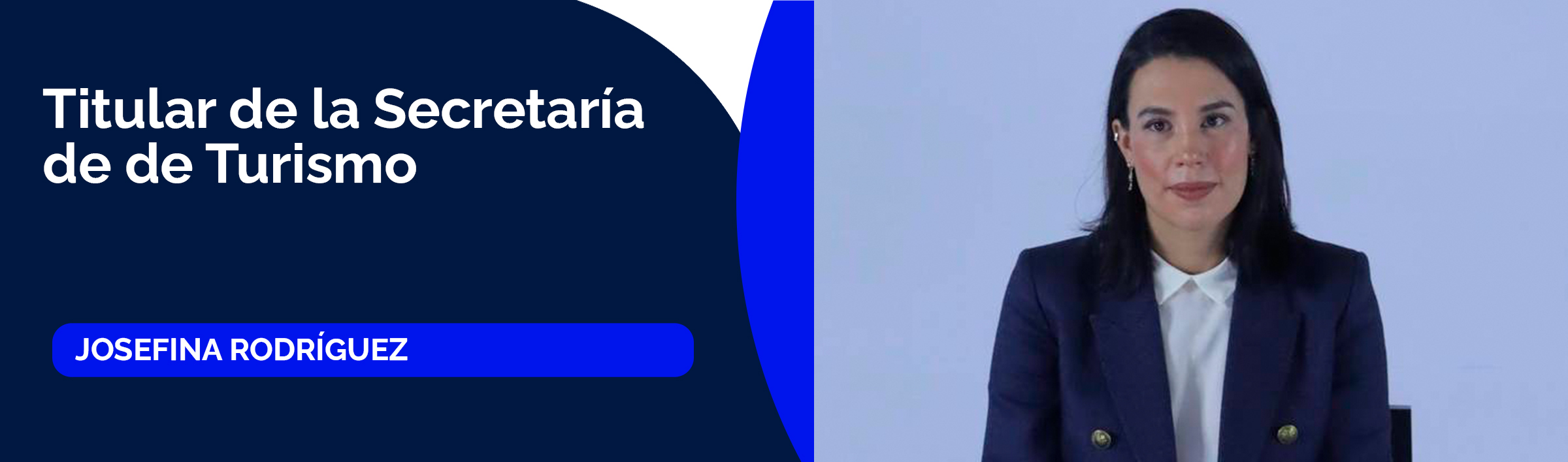 Josefina Rodríguez, titular de la Secretaría de Turismo