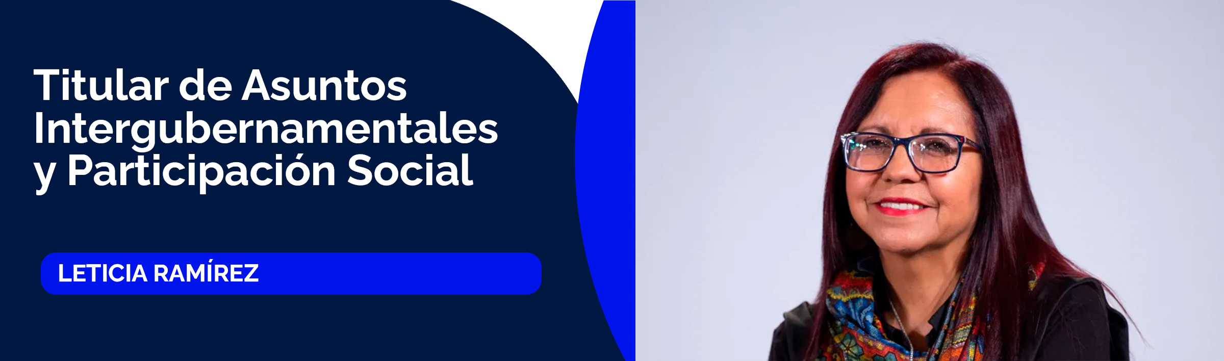 Leticia Ramírez, titular de Asuntos Intergubernamentales y Participación Social