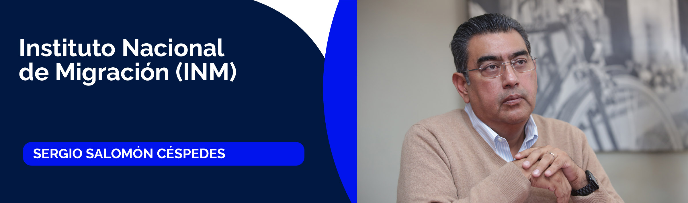 Sergio Salomón Céspedes, titular del Instituto Nacional de Migración (INM)